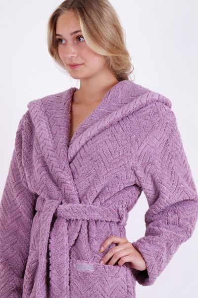 ATHENA župan s kapucí - Mauve, vel. XXL, galerie